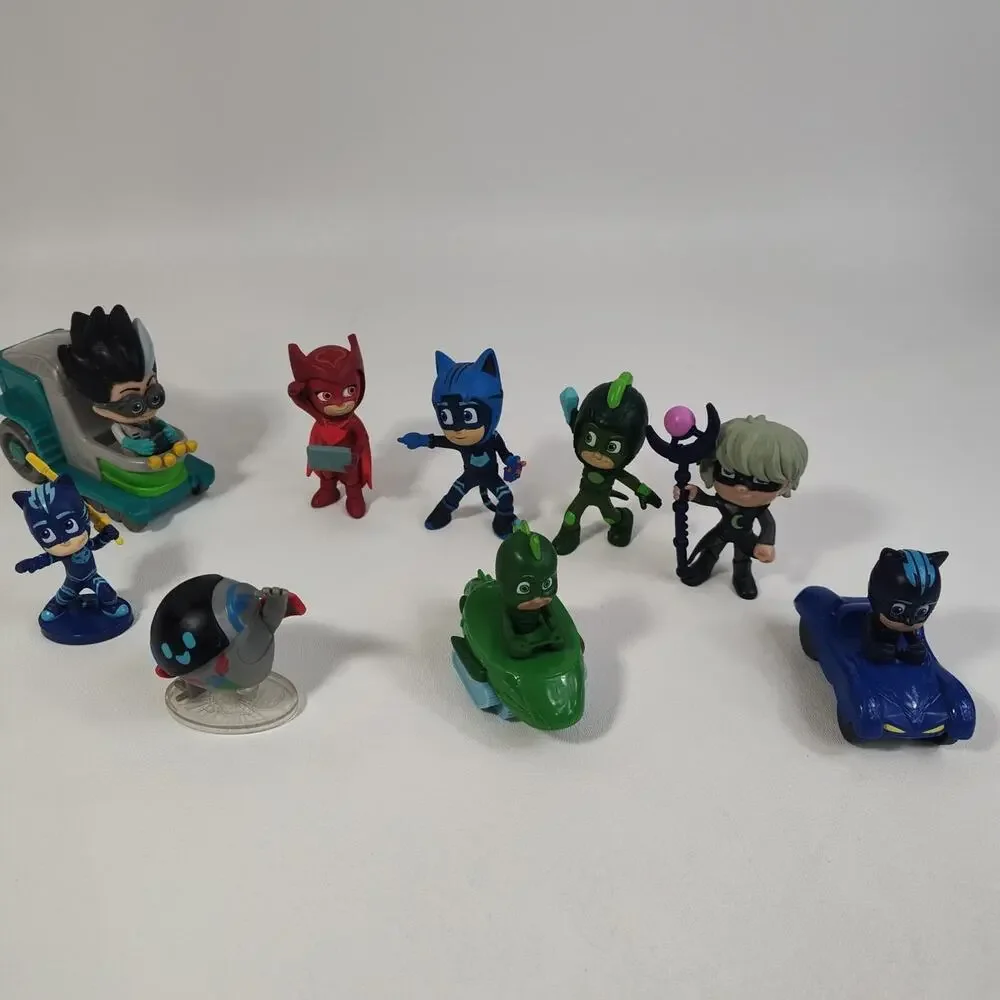 PJ Masks Toy Lot 9 Action Figures Catboy Owlette‎ Gekko Romeo Luna Kids